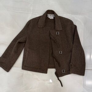Carlisle Dark Brown women ALPACA (70%) and wool (30%) Coat.